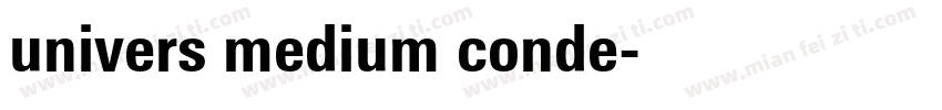 univers medium conde字体转换